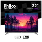 Smart TV 32″ Philco HD DLED P32CRB Roku TV 99323127 2026