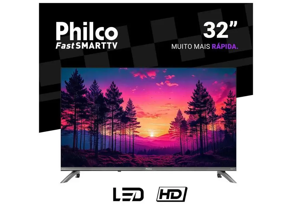 Smart TV 32″ Philco HD DLED P32CRB Roku TV 99323127 2026