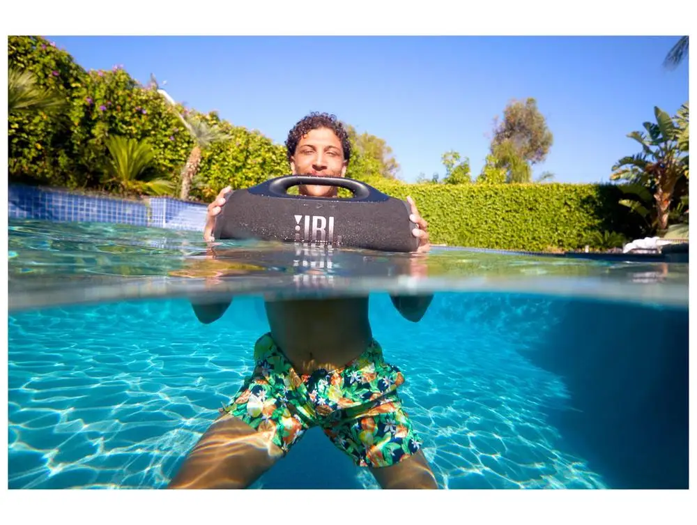 Caixa de Som JBL Boombox 4 Bluetooth Amplificada Portátil 210W USB-C – Bivolt