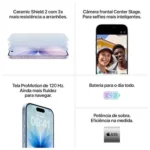 Apple iPhone 17 256GB Preto 6,3″ 48MP iOS 5G