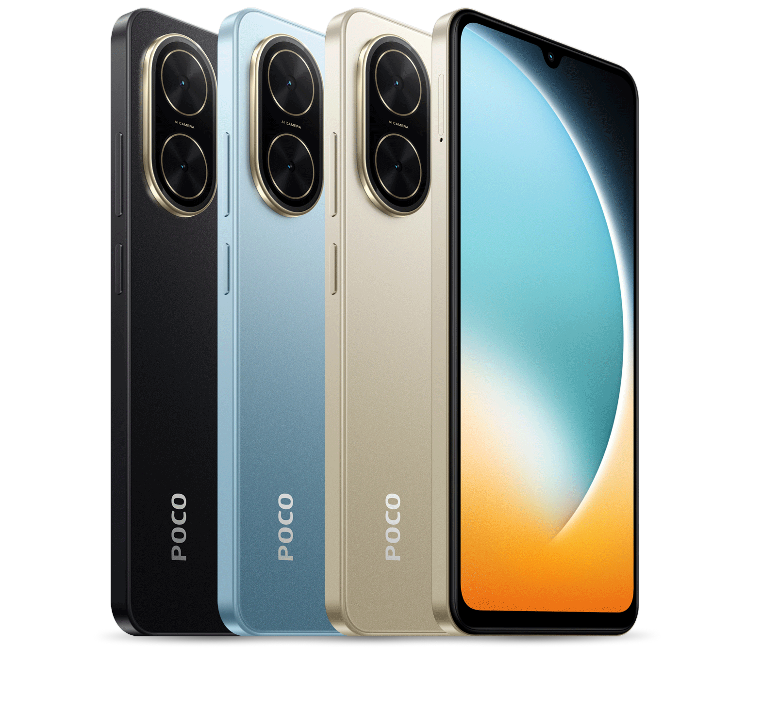 Xiaomi POCO C71 Dual SIM de 128GB 4GB RAM de 6.88″ 32MP 8MP – Preto (Global)